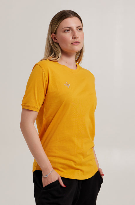 Camiseta bordada en oro MagicBee - Naranja