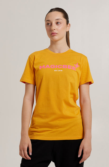 MagicBee Printed Logo Tee - Orange