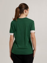 Camiseta com fita em relevo MagicBee - branca