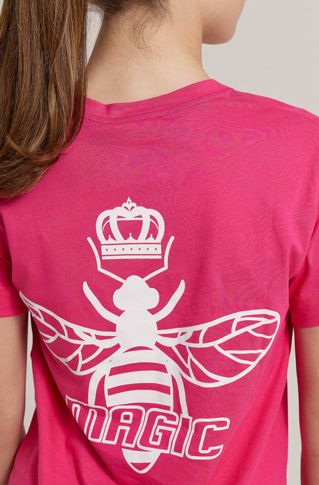 MagicBee Back Logo Tee - Fuchsia