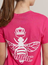 MagicBee Back Logo Tee - Fuchsia