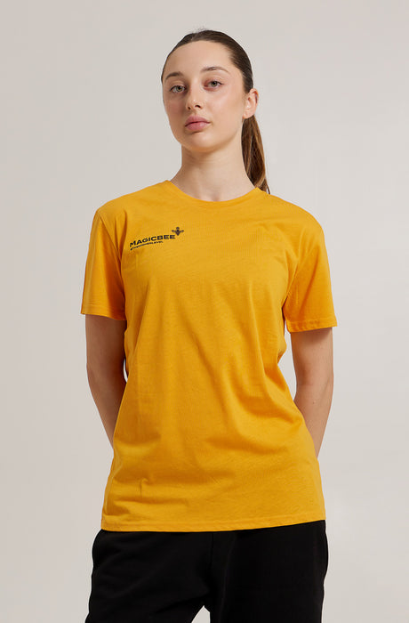 Camiseta com fita em relevo MagicBee - branca