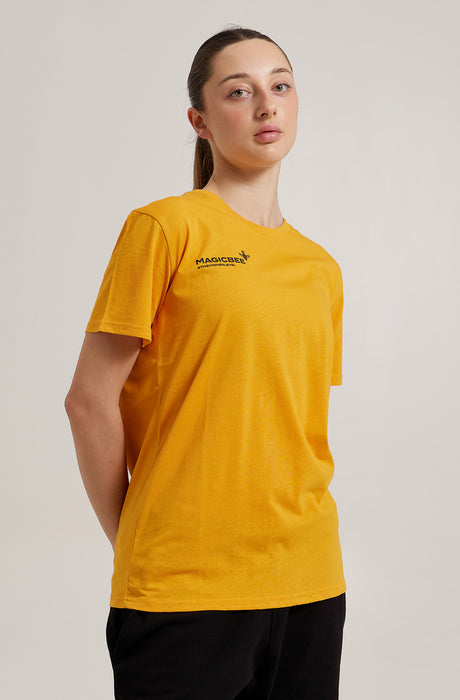 Camiseta com fita em relevo MagicBee - branca