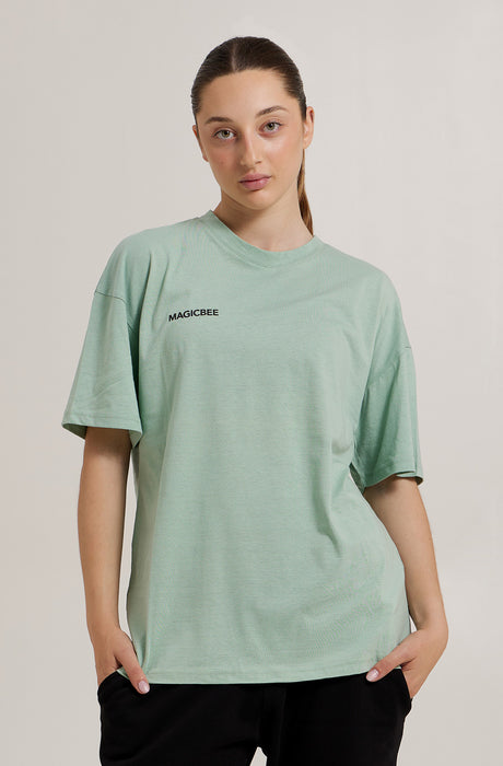 Camiseta Limonata Oversized Unisex MagicBee - Pistacho (Edición Limitada)