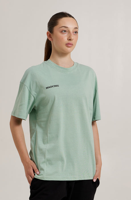 Camiseta Limonata Oversized Unisex MagicBee - Pistacho (Edición Limitada)