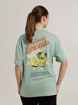 MagicBee Unisex Oversized Limonata Tee - Pistachio (Limited Edition)