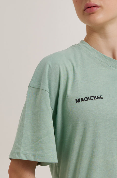 Camiseta Limonata Oversized Unisex MagicBee - Pistacho (Edición Limitada)