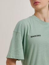 MagicBee Unisex Oversized Limonata Tee - Pistachio (Limited Edition)