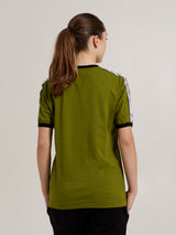 Camiseta com fita em relevo MagicBee - branca