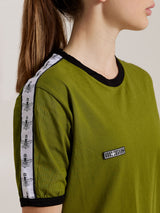 Camiseta com fita em relevo MagicBee - branca