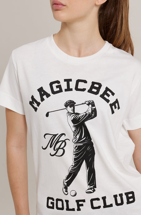 MagicBee Golf Logo Tee - Off White