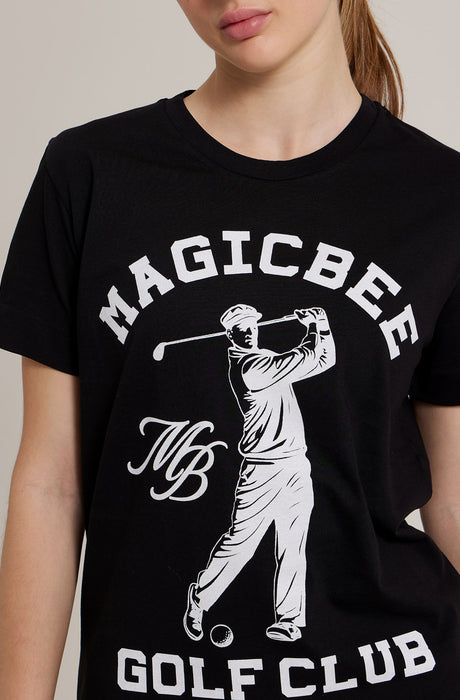 MagicBee Golf Logo Tee - Black