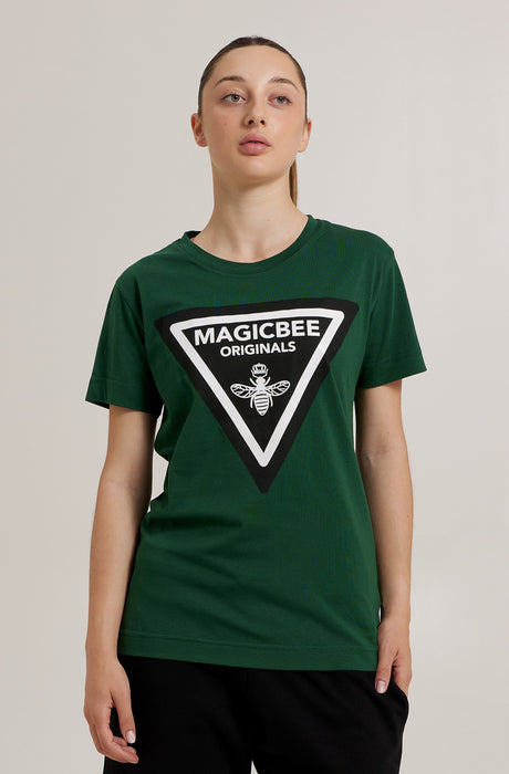 MagicBee Triangle Logo Tee - Green