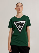 MagicBee Triangle Logo Tee - Green