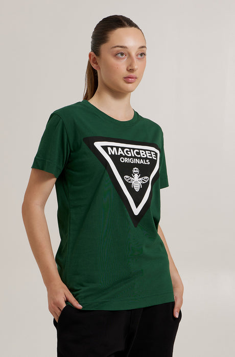 MagicBee Triangle Logo Tee - Green