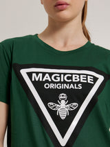 MagicBee Triangle Logo Tee - Green