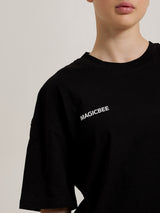 MagicBee Unisex Oversized Cherry Tee - Black (Limited Edition)