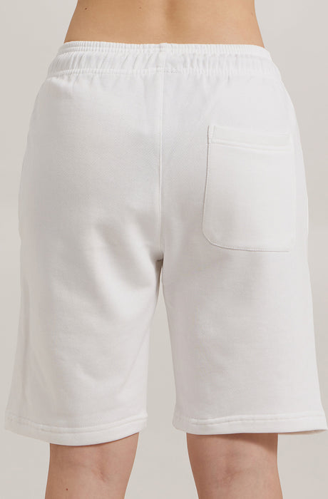 Pantalones cortos con logo en relieve MagicBee Originals - Blanco roto