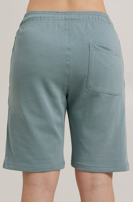 Pantalones cortos con logo en relieve MagicBee Originals - Azul claro