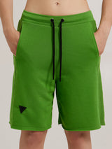 MagicBee Reverse Cotton Side Tape Shorts - Neon Yellow