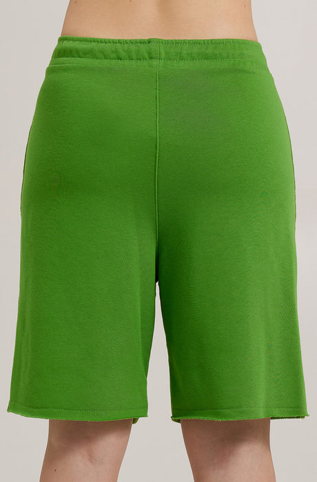 Shorts MagicBee en coton avec bande latérale inversée - Jaune Néon