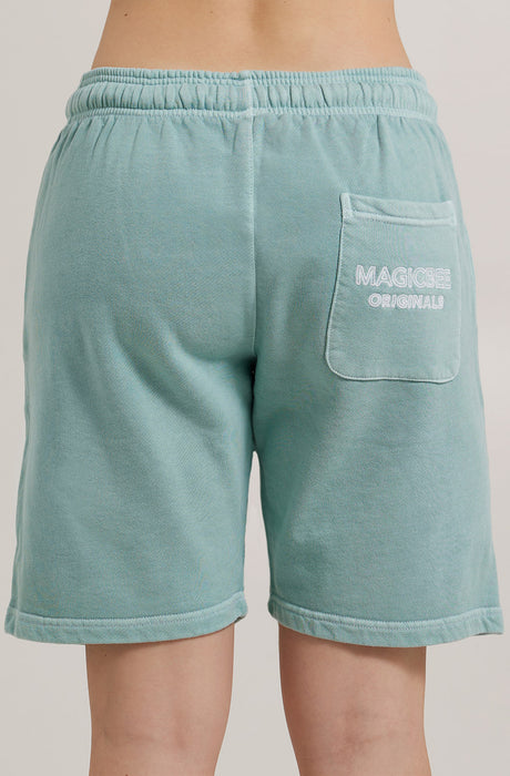 Shorts à logo brodé MagicBee Stone Washed - Veraman