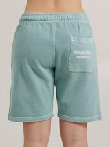 MagicBee Stone Washed Bestickte Logo-Shorts - Veraman