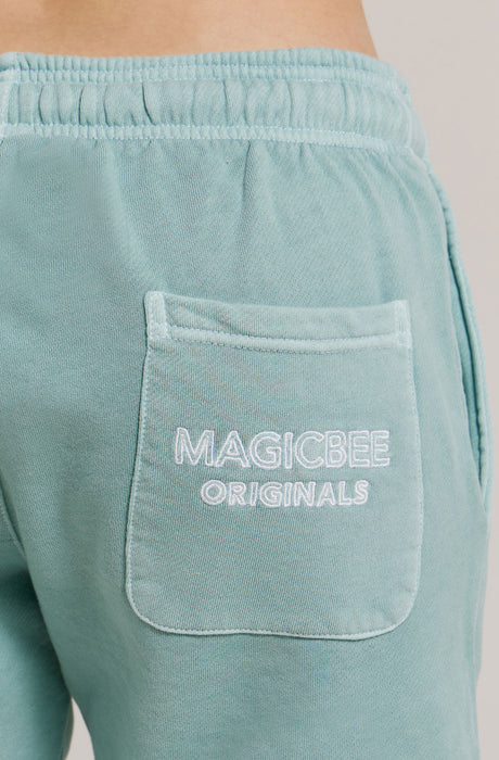 Shorts à logo brodé MagicBee Stone Washed - Veraman