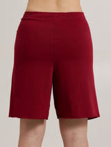 MagicBee Printed Logo Shorts - Burgundy