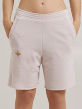 MagicBee Gold Embroidered Shorts - Powder Pink