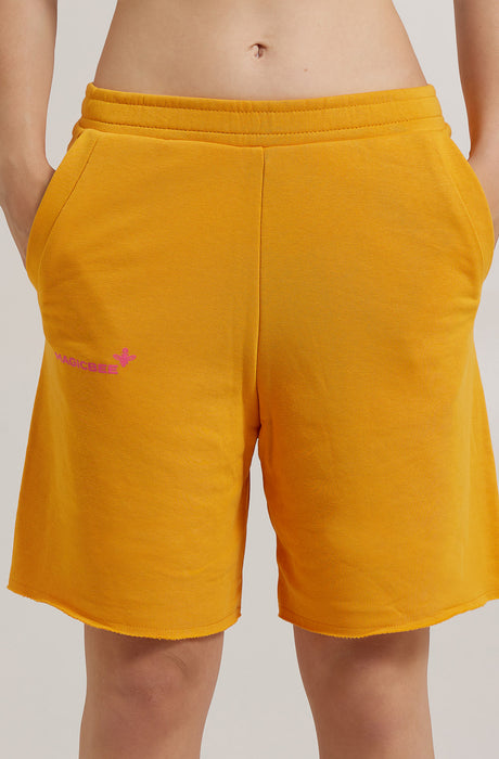 Pantalones cortos con logo estampado MagicBee - Naranja