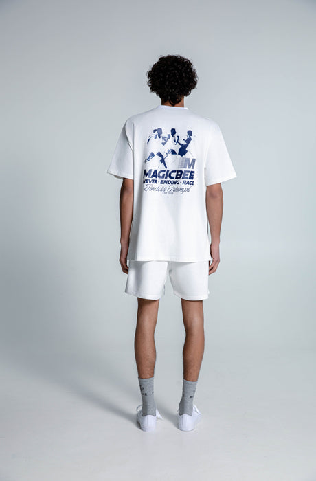 MagicBee Never Ending Race Tee - Off White