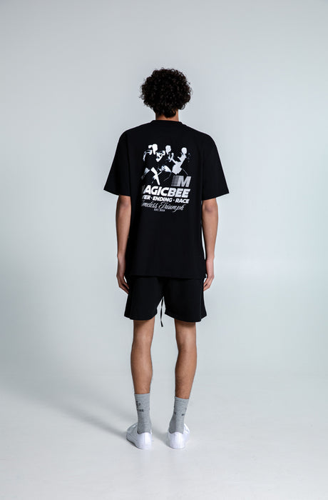 MagicBee Never Ending Race Tee - Black
