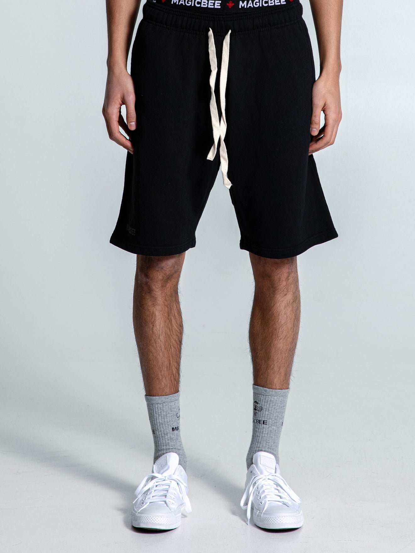 MagicBee Matt Logo Shorts - Black