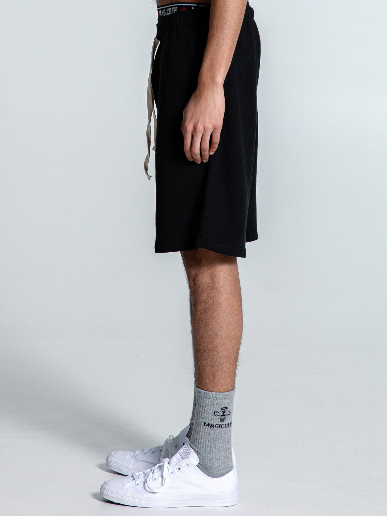 MagicBee Matt Logo Shorts - Black