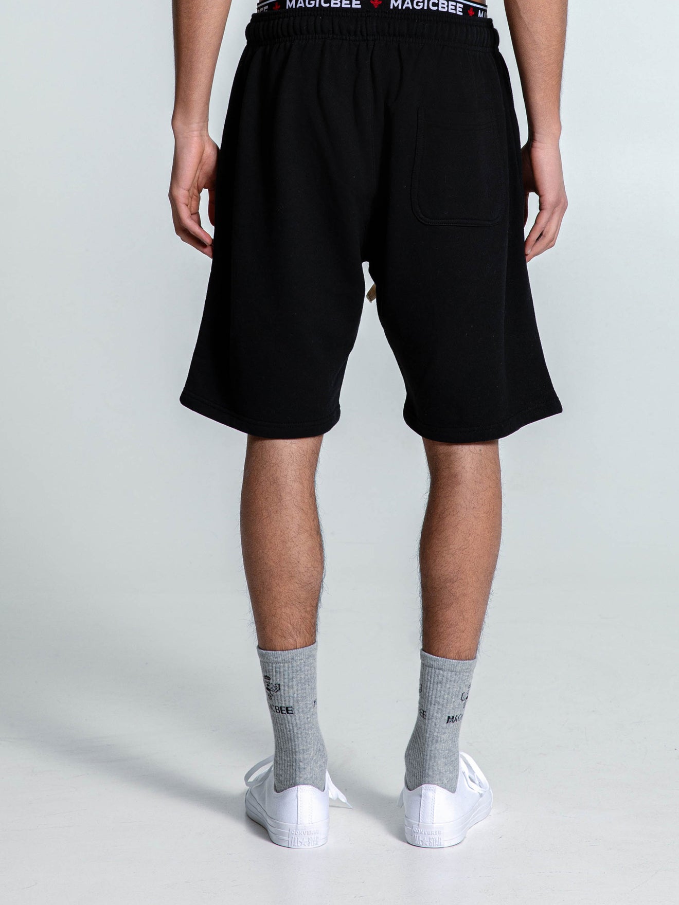 MagicBee Matt Logo Shorts - Black