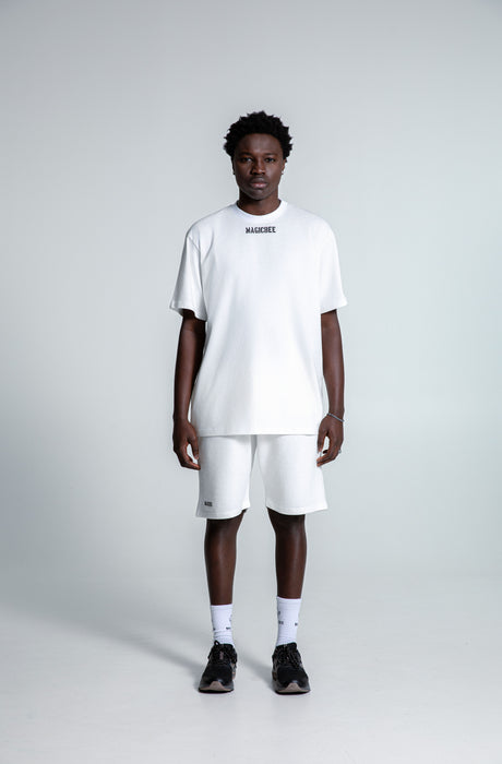 MagicBee Matt Logo Shorts - Off White