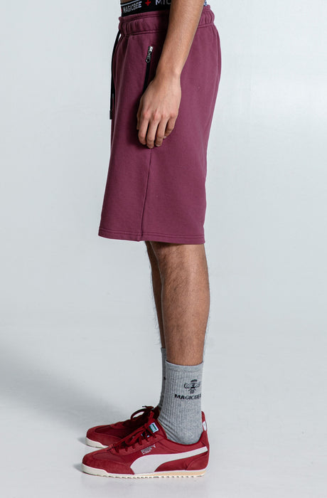 MagicBee Originals Logo Shorts - Burgundy