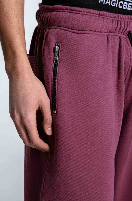 MagicBee Originals Logo Shorts - Burgundy