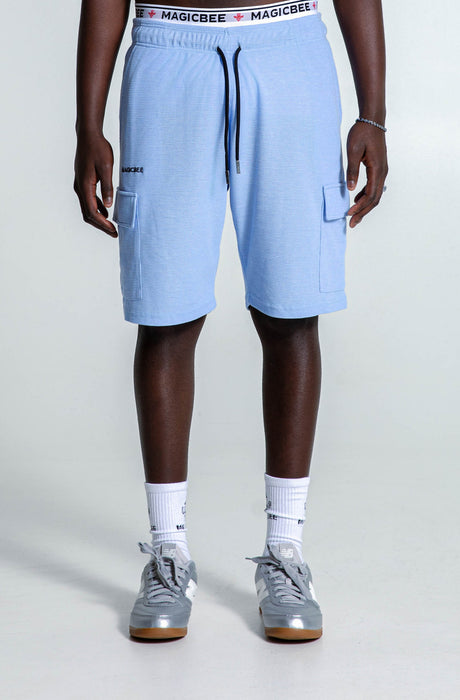 MagicBee Waffle Cargo Shorts - Lilac