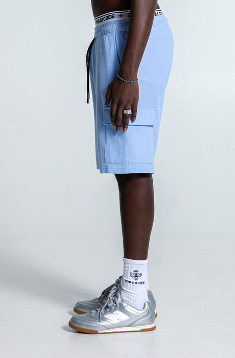 MagicBee Waffle Cargo Shorts - Lilac