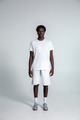 MagicBee Originals Embossed Logo Shorts - Off White