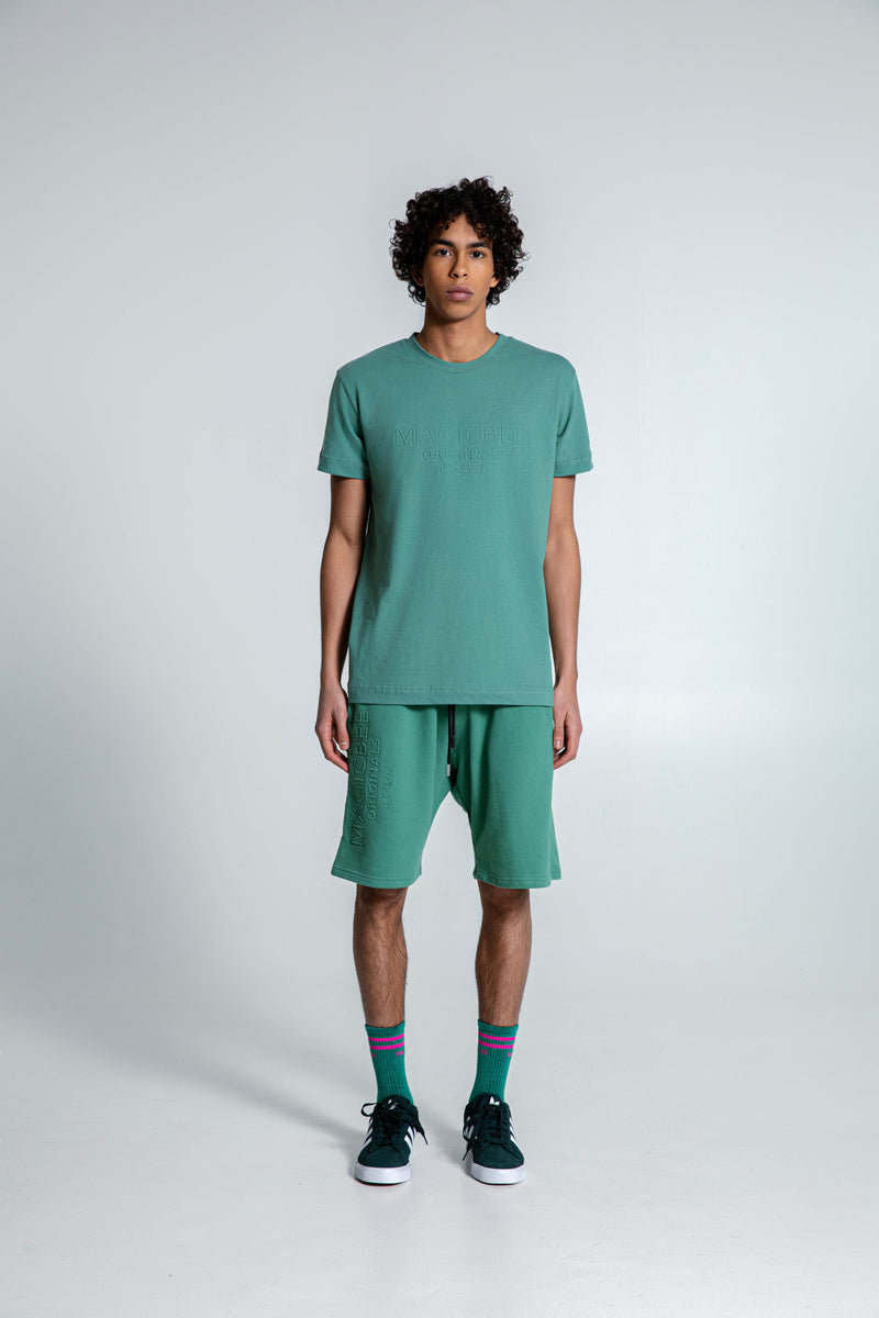 MagicBee Originals Embossed Logo Shorts - Light Green