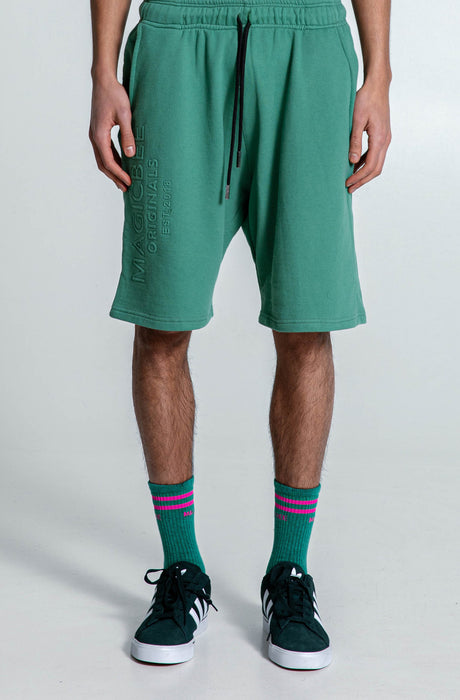 MagicBee Originals Embossed Logo Shorts - Light Green