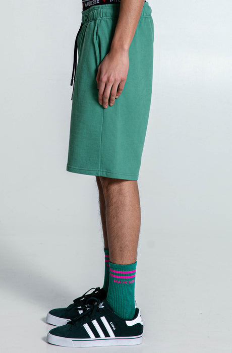 MagicBee Originals Embossed Logo Shorts - Light Green