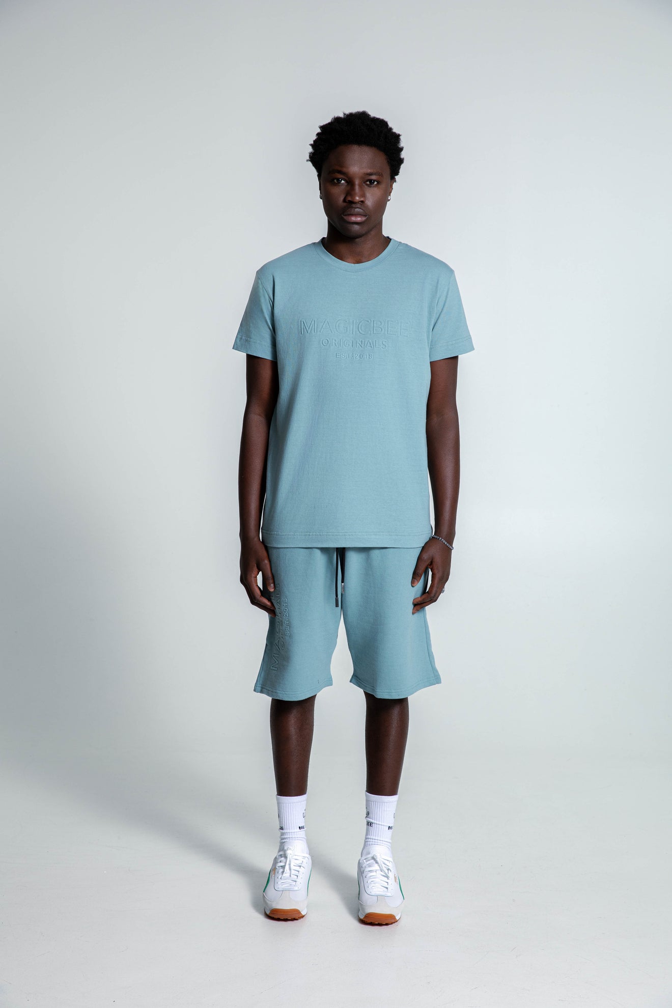 MagicBee Originals Embossed Logo - Light Blue