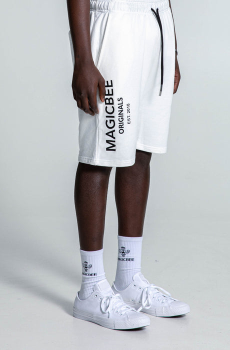 MagicBee Originals Logo Shorts - Off White