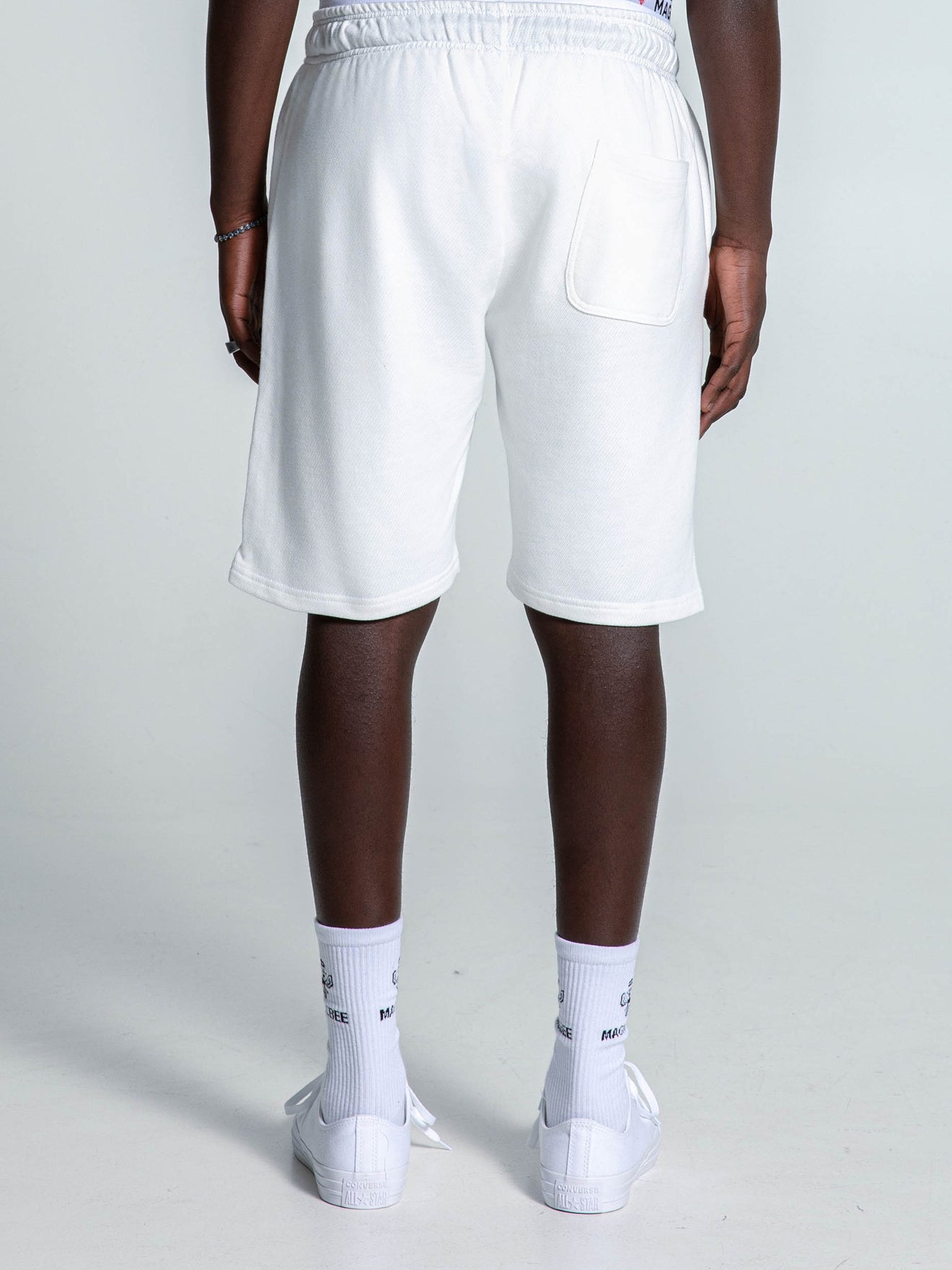 MagicBee Originals Logo Shorts - Off White