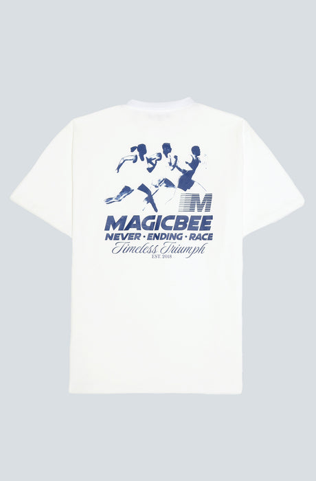 MagicBee Never Ending Race Tee - Off White