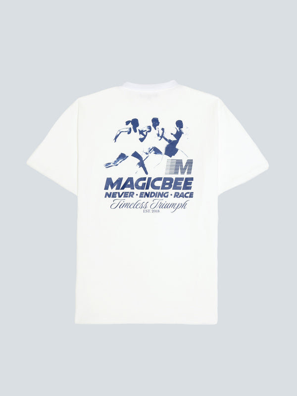MagicBee Never Ending Race Tee - Off White